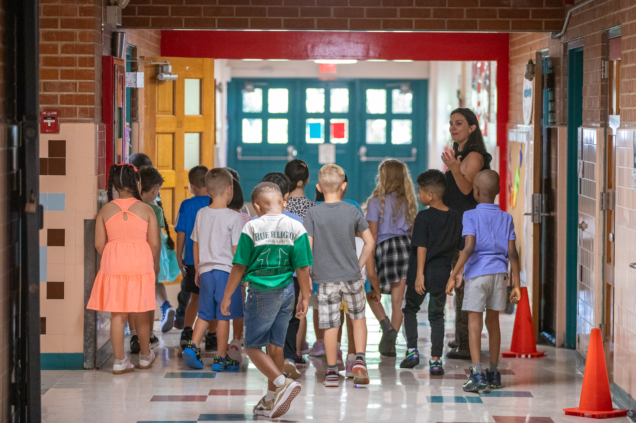 Students in the hallway